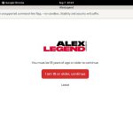 Alex Legend New Password