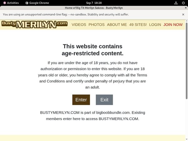 Bustymerilyn.com Free Site