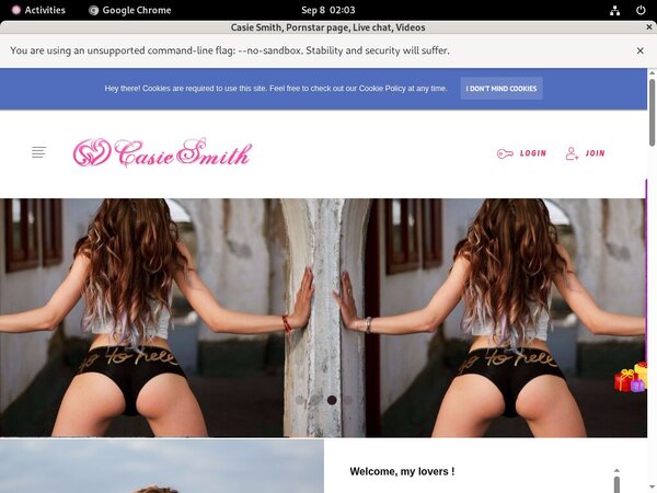 Casie Smith Sign Up Page