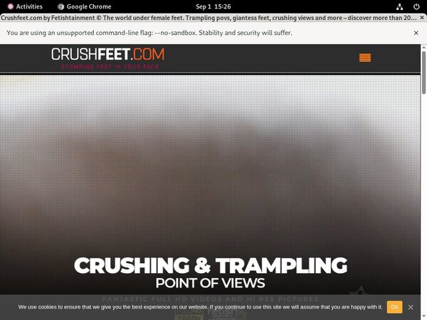 Crush Feet Online Video