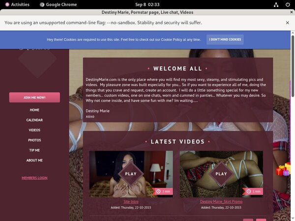 Discount Trial Sexxidestiny.modelcentro.com