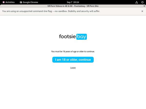 Footsie Bay Member Account