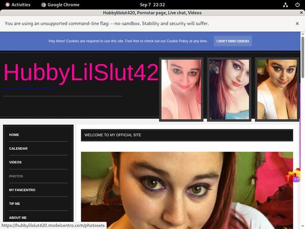 Free Hubbylilslut420.modelcentro.com Videos