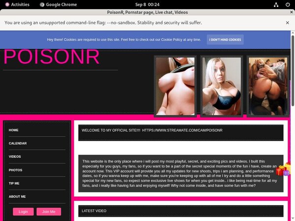 Free Poisonr.modelcentro.com Sign Up