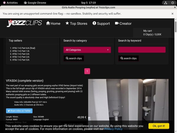 Girls Audio Pooping (voyfox) Vend-o.com