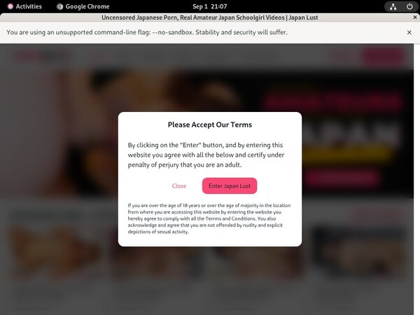 Japan Lust Fresh Passwords