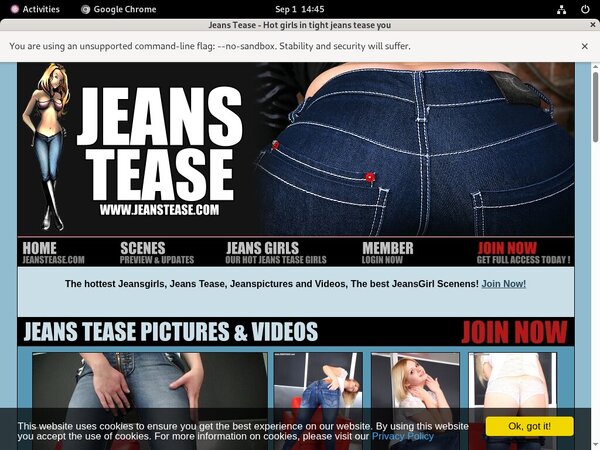 Jeans Tease Discounted Offer