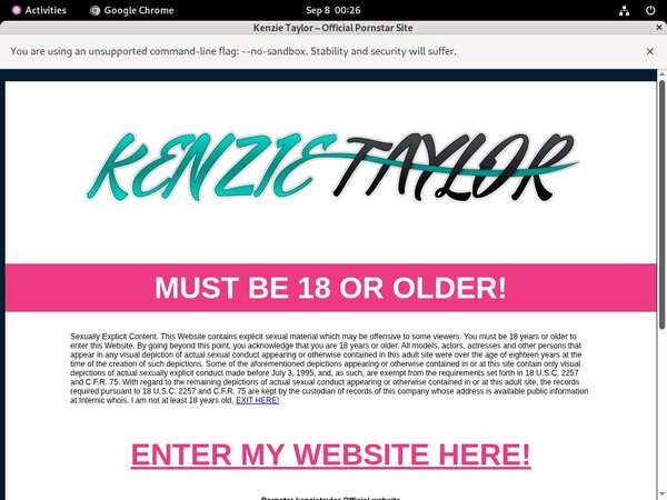 Kenzie Taylor User Name Password