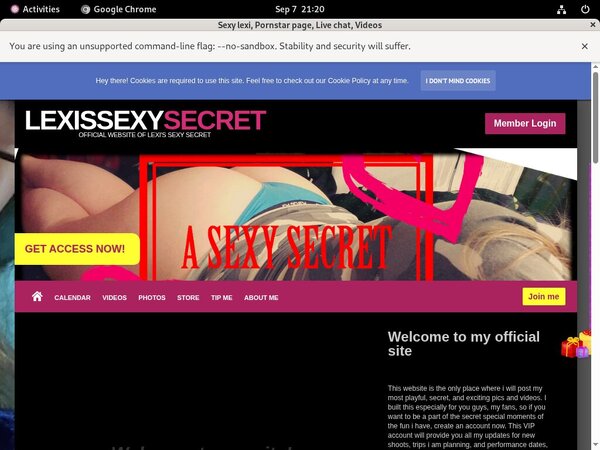 Lexissexysecret.modelcentro.com Pass Free