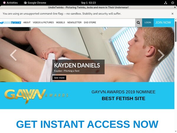Login To Undie Twinks For Free