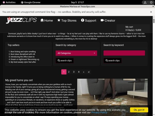 Madame Marissa Password Dump