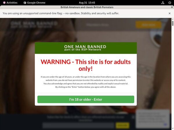 One Man Banned Renew Membership One Man Banned Renew Membership
