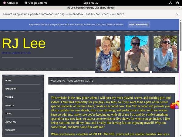 RJLee Website Accounts
