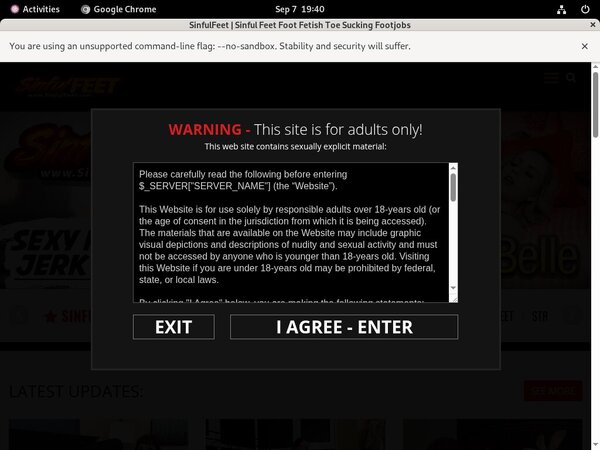 Sinfulfeet Free Trial Discount