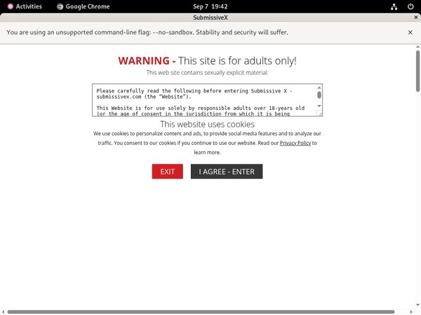 Submissivex.com Password Username