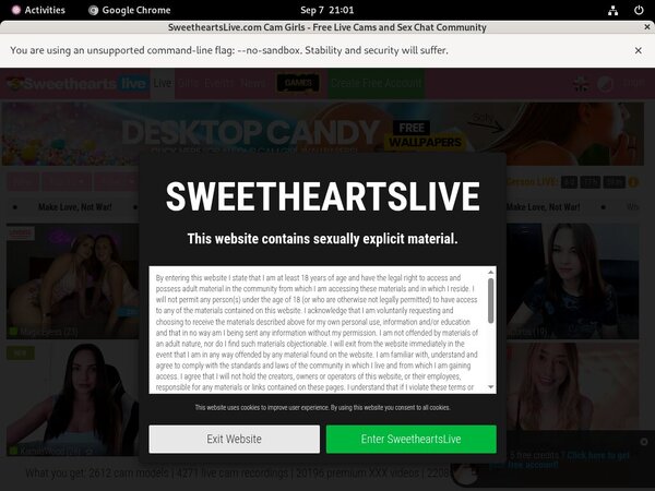 Sweethearts Live Trial Membership Offer