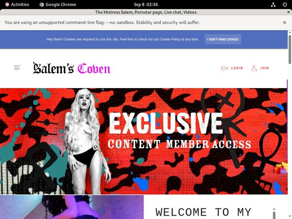 TheMistressSalem Password Username