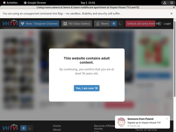 Username And Password For Voyeur-house.tv