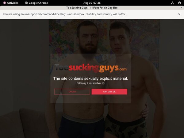 Nude Toesuckingguys.com