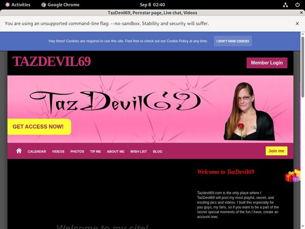 Free Accounts For Tazdevil69